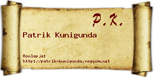 Patrik Kunigunda névjegykártya